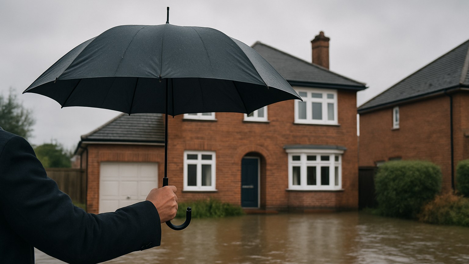 Photograph depicting climate change property risk.